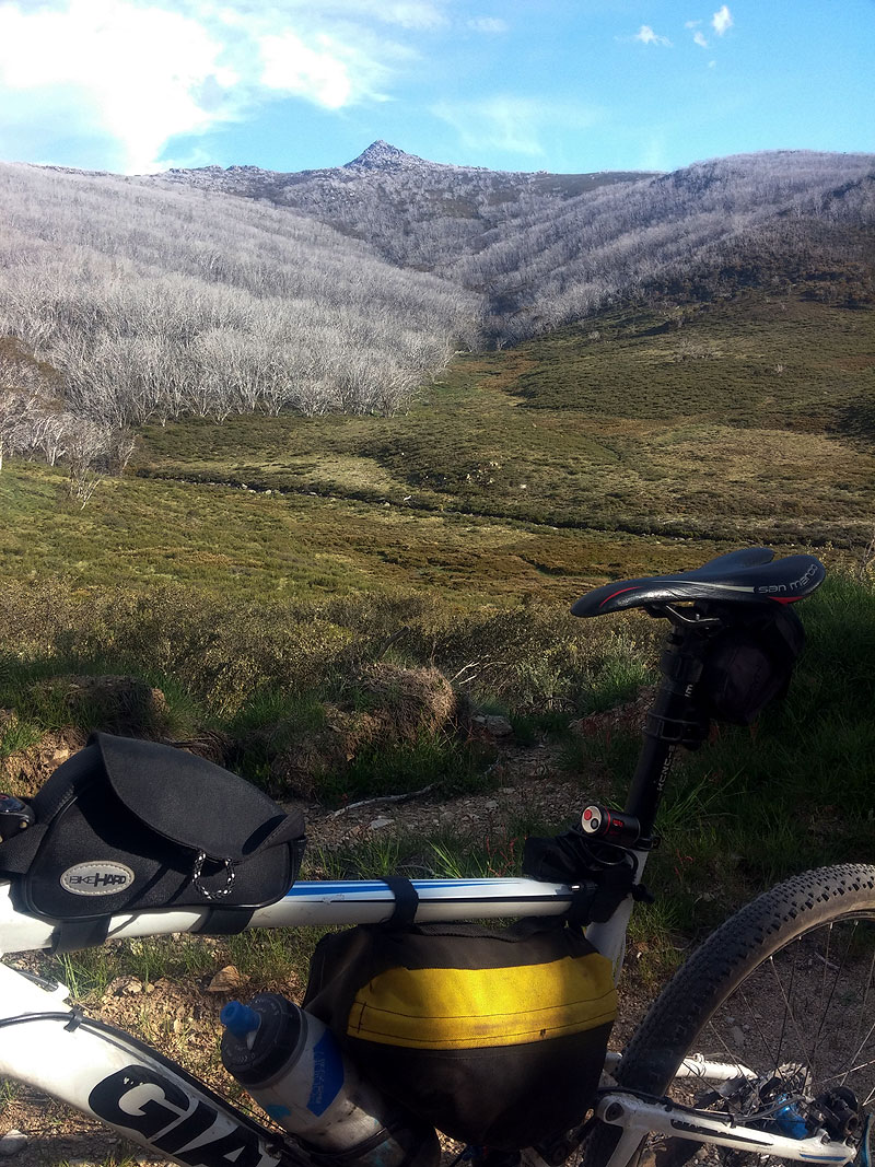 Thunder Burt tyre in its element on a cycle tour through the Australian Alps