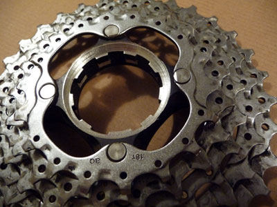 Small ring side of machined XT M760 cassette