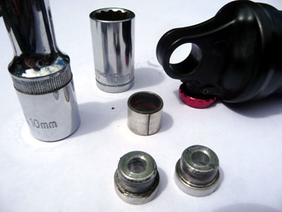 Picture of tools needed for shock DU bushing removal