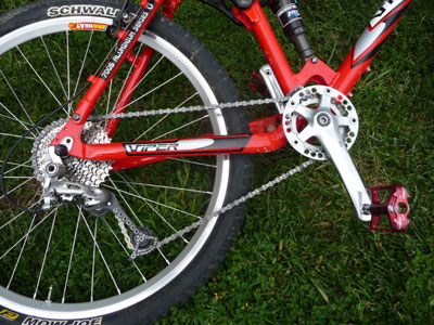 1x9 drivetrain picture with 11-34 cluster and tuned XT rear derailleur