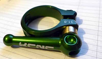 KCNC seat post clamp in green