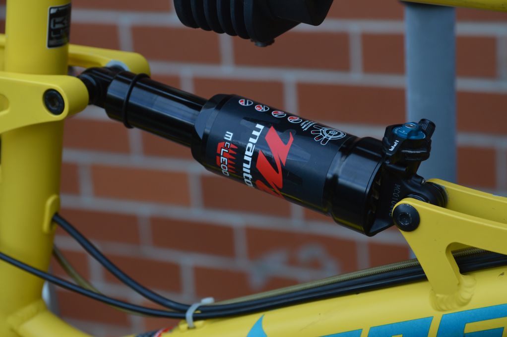 Manitou McLeod rear shock on a Banshee Spitfire